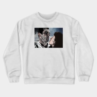 Dracula and Zoe on the beach (Claes Bang and Dolly Wells) Crewneck Sweatshirt